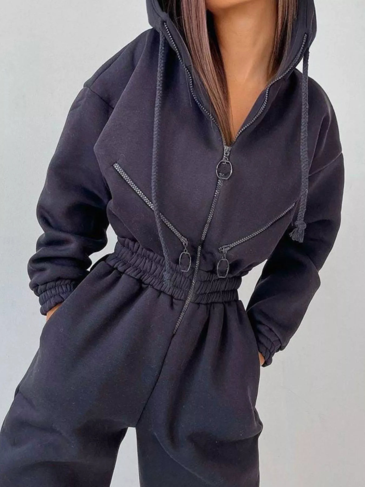 Hooded Zip-up Long Sleeve Jumpsuit (14)