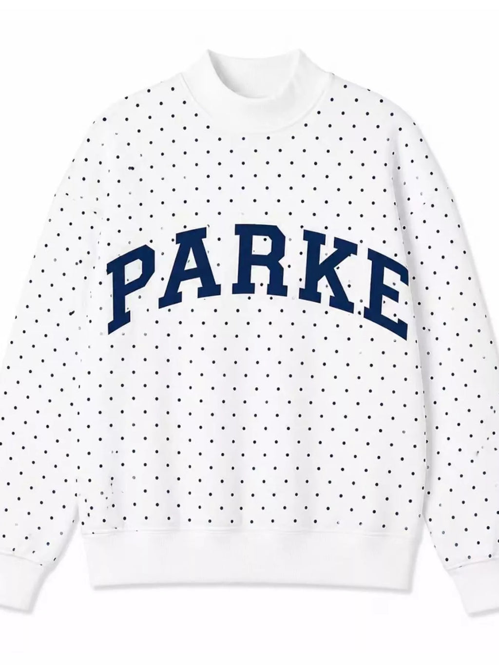 Polka Dot Letter Graphic Sweatshirt (7)
