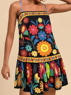 Floral Print Sleeveless Mini Dress (9)