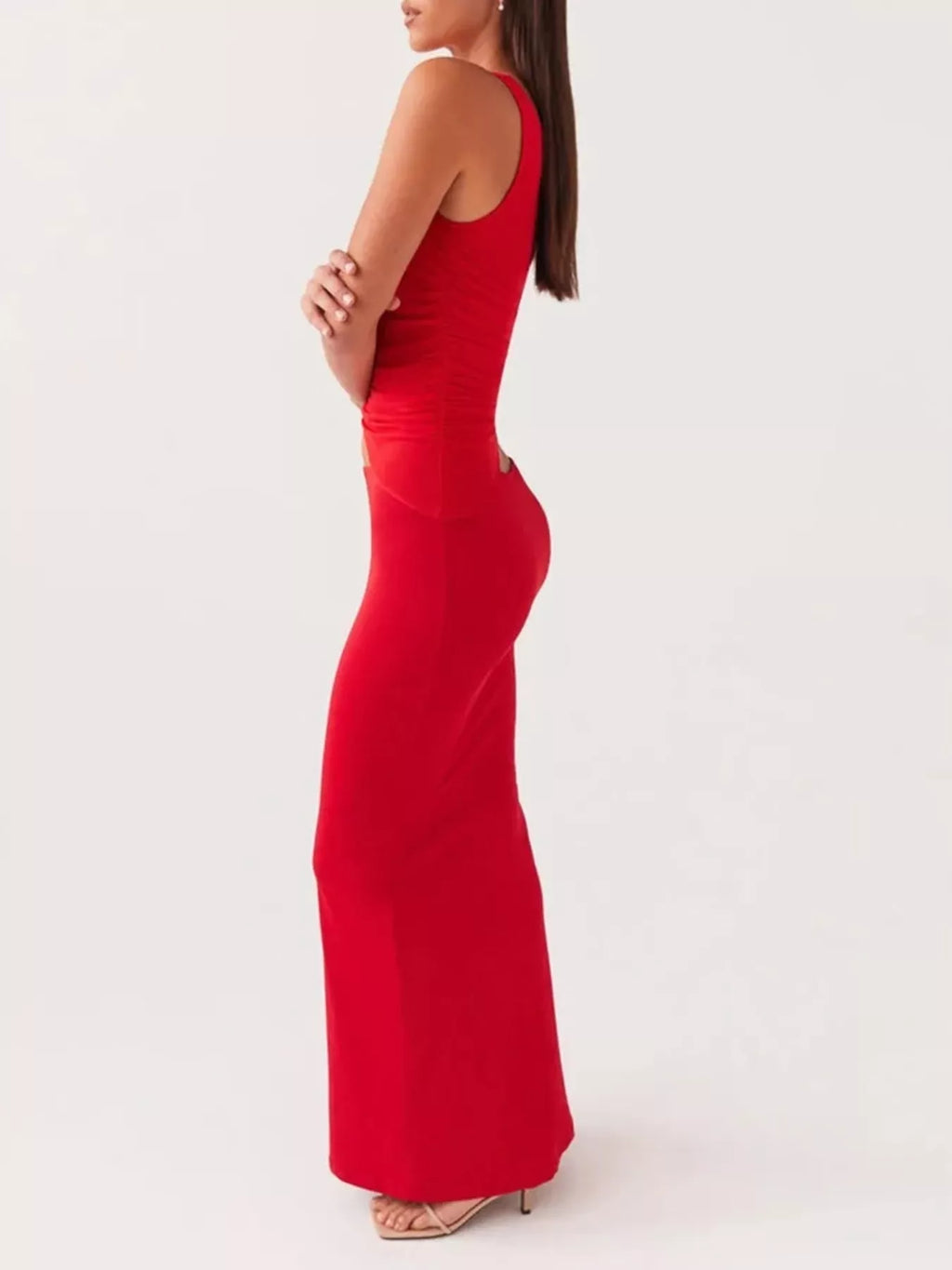Full Size One-shoulder Top Maxi Skirt Set Plus (14)