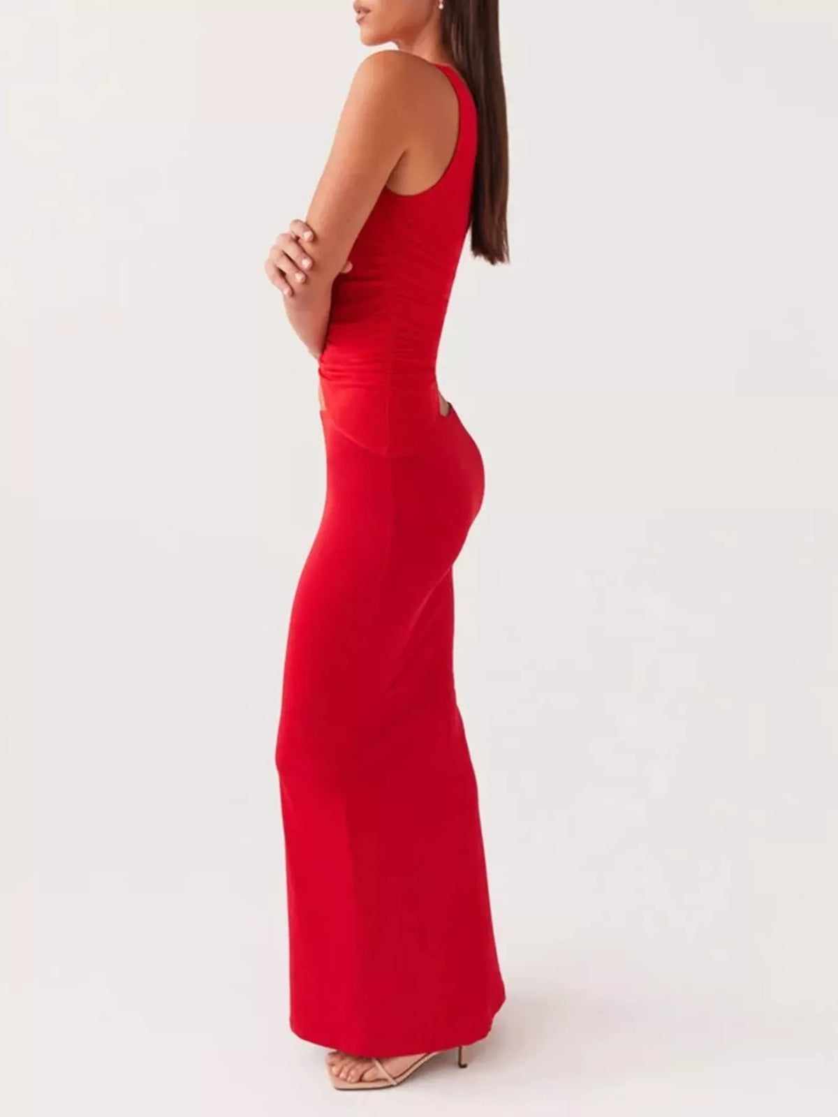 Full Size One-shoulder Top Maxi Skirt Set Plus (14)
