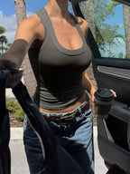 Ribbed Knit Slim Fit Tank (5)