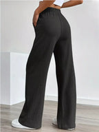 Texture Wide Leg Pants (11)
