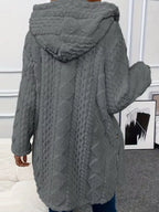 Full Size Button-down Hooded Outerwear Plus (15)