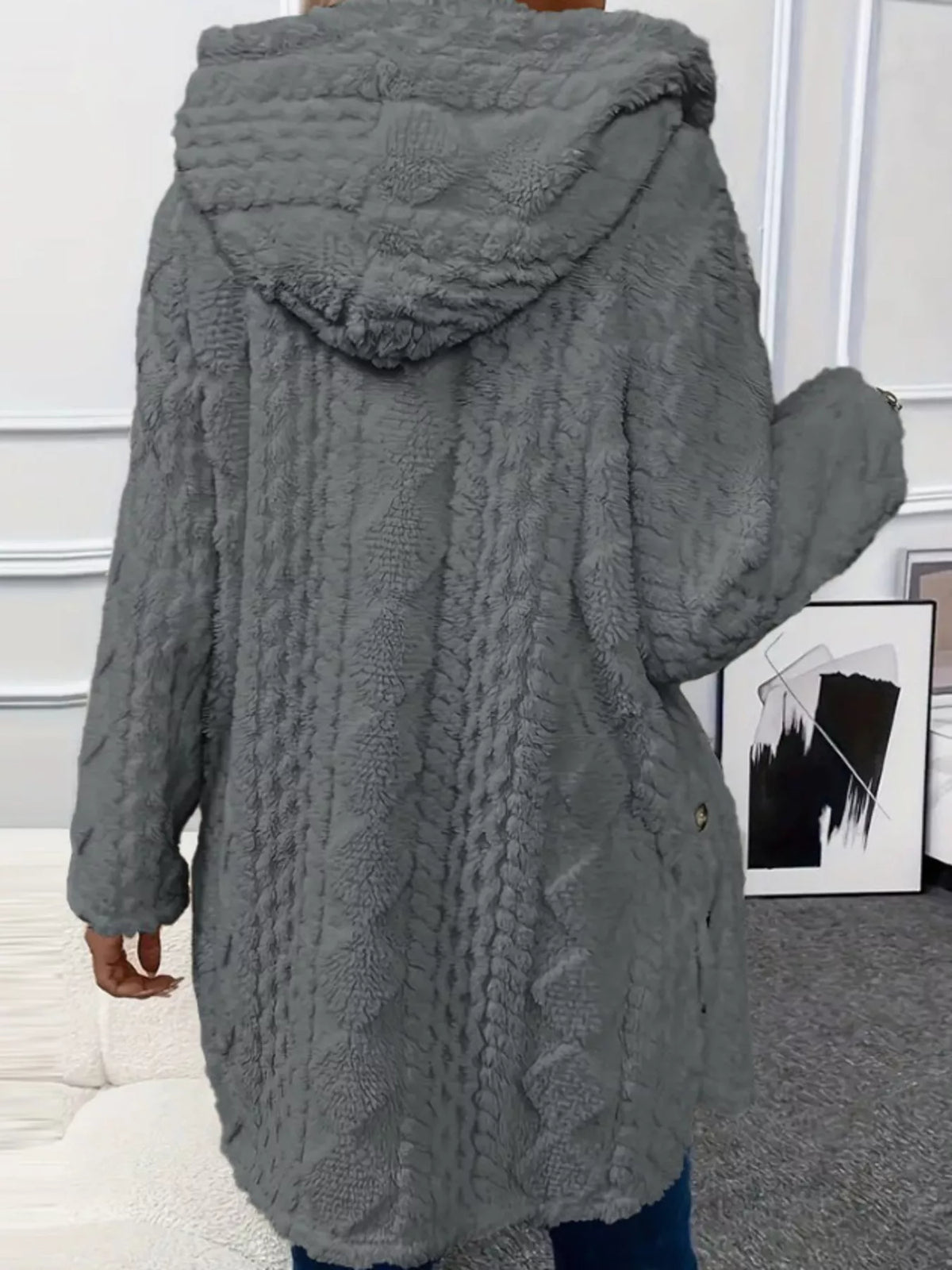 Full Size Button-down Hooded Outerwear Plus (15)