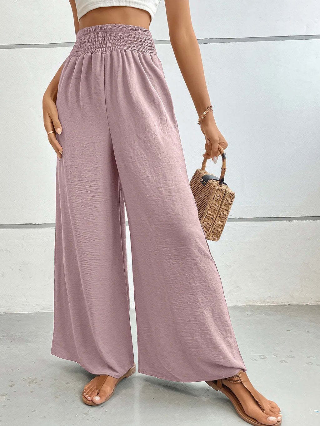 High-waisted Wide Leg Pants (8)