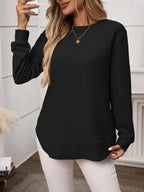 Long Sleeve Round Neck T-shirt (13)