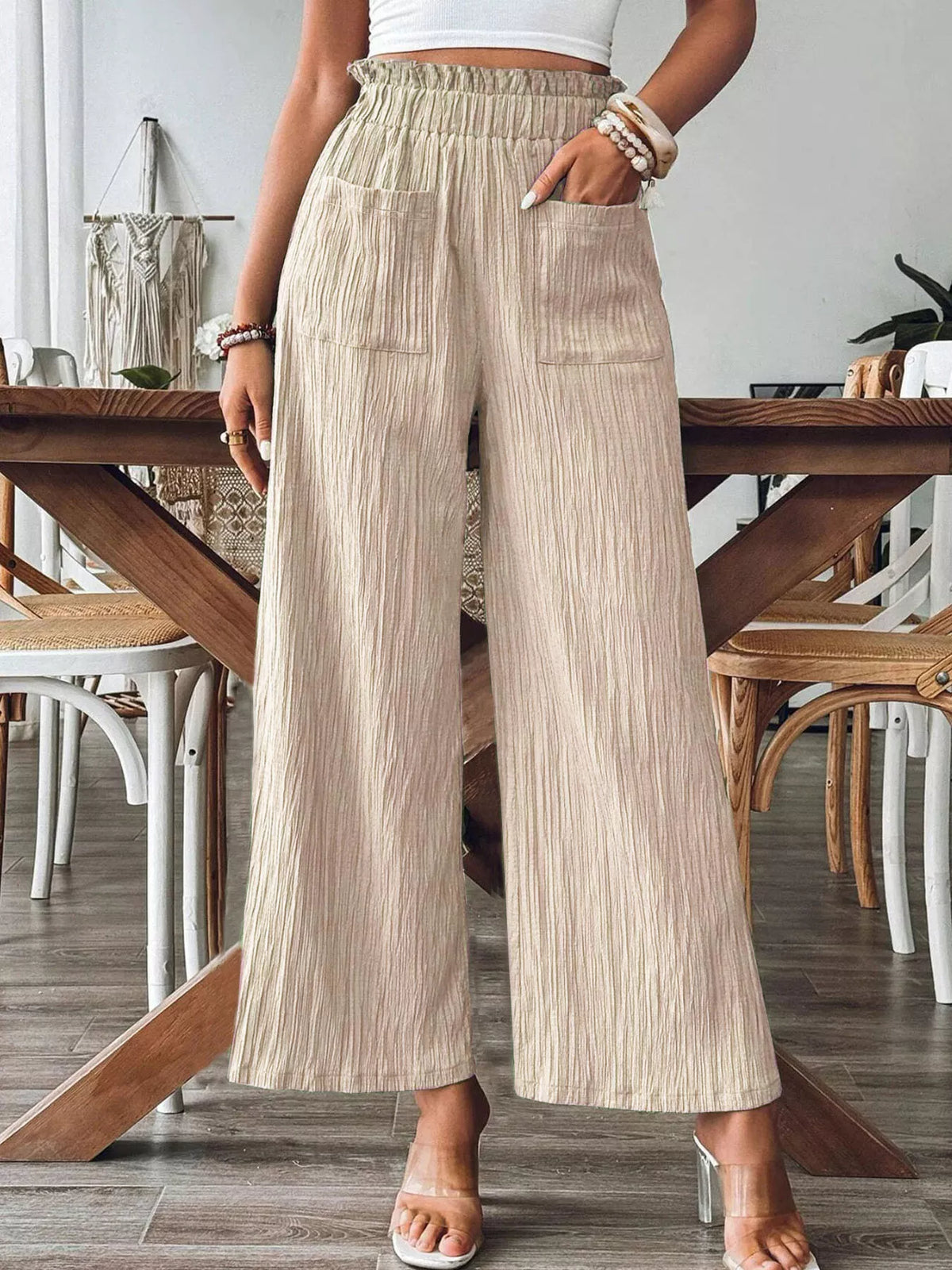 High-waisted Wide Leg Pants (4)