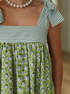 Floral Print Tie Shoulder Summer Dress (6)