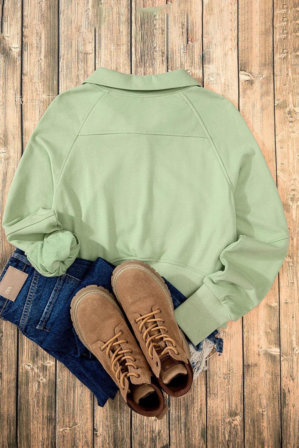 Half Zip Long Sleeve Sweatshirt (20)