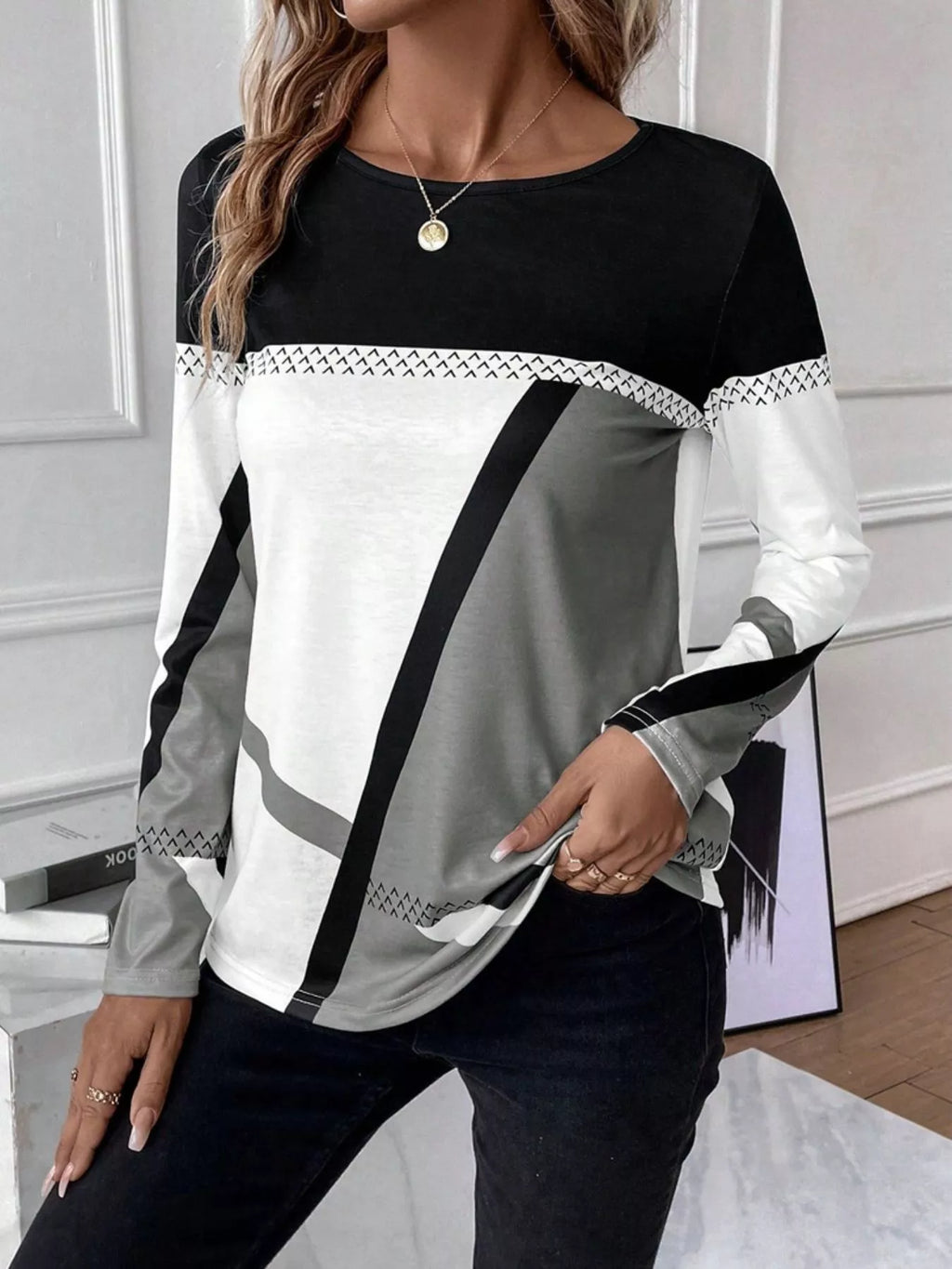 Block Long Sleeve T-shirt (3)