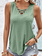 Eyelet Wide Strap Tank (8)