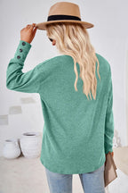 V-neck Dropped Shoulder T-shirt (12)