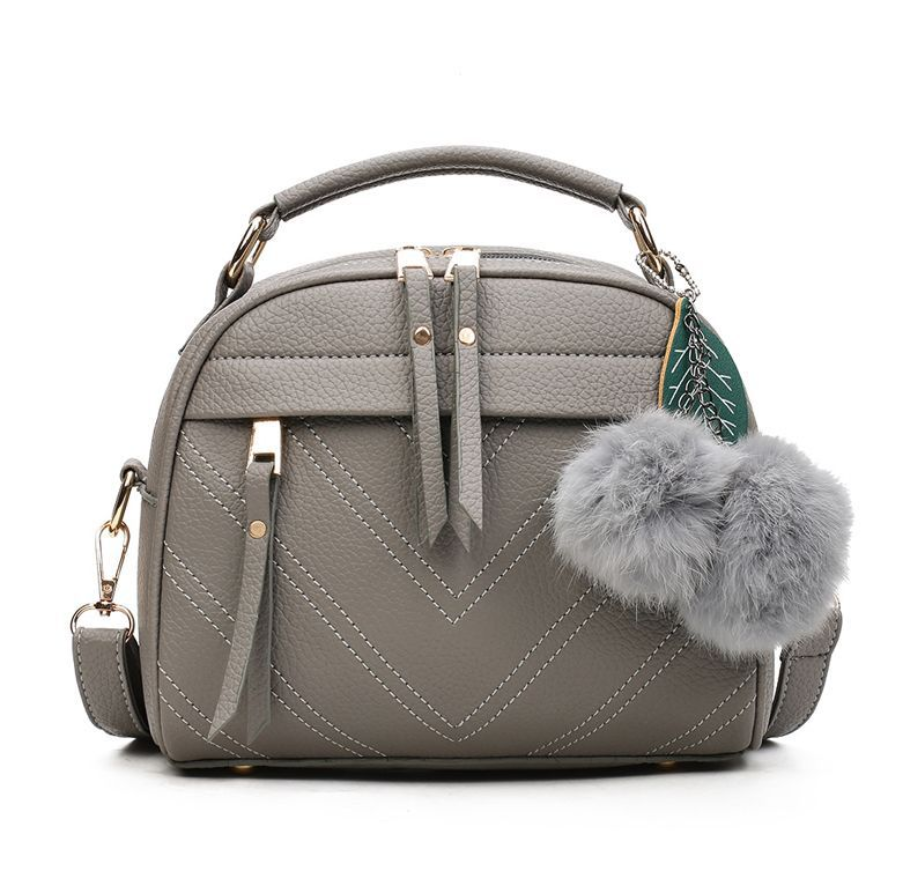 Hair Ball Shoulder Bag variant CJBHNSNS07144-Gray