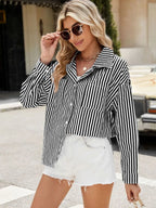 Striped Button Up Long Sleeve Shirt (7)