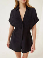 Johnny Collar Short Sleeve Romper (12)