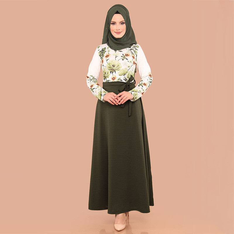 High Waist Dress variant CJNSSYLY07368-Green-XXL|CJNSSYLY07368-Green-5XL|CJNSSYLY07368-Green-S|CJNSSYLY07368-Green-M|CJNSSYLY07368-Green-4XL|CJNSSYLY07368-Green-L|CJNSSYLY07368-Green-XL