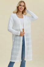 Full Size Open Front Longline Cardigan (29)