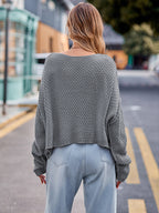 Round Neck Cable-knit Sweater (7)