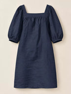 Square Neck Puff Sleeve Mini Dress (17)