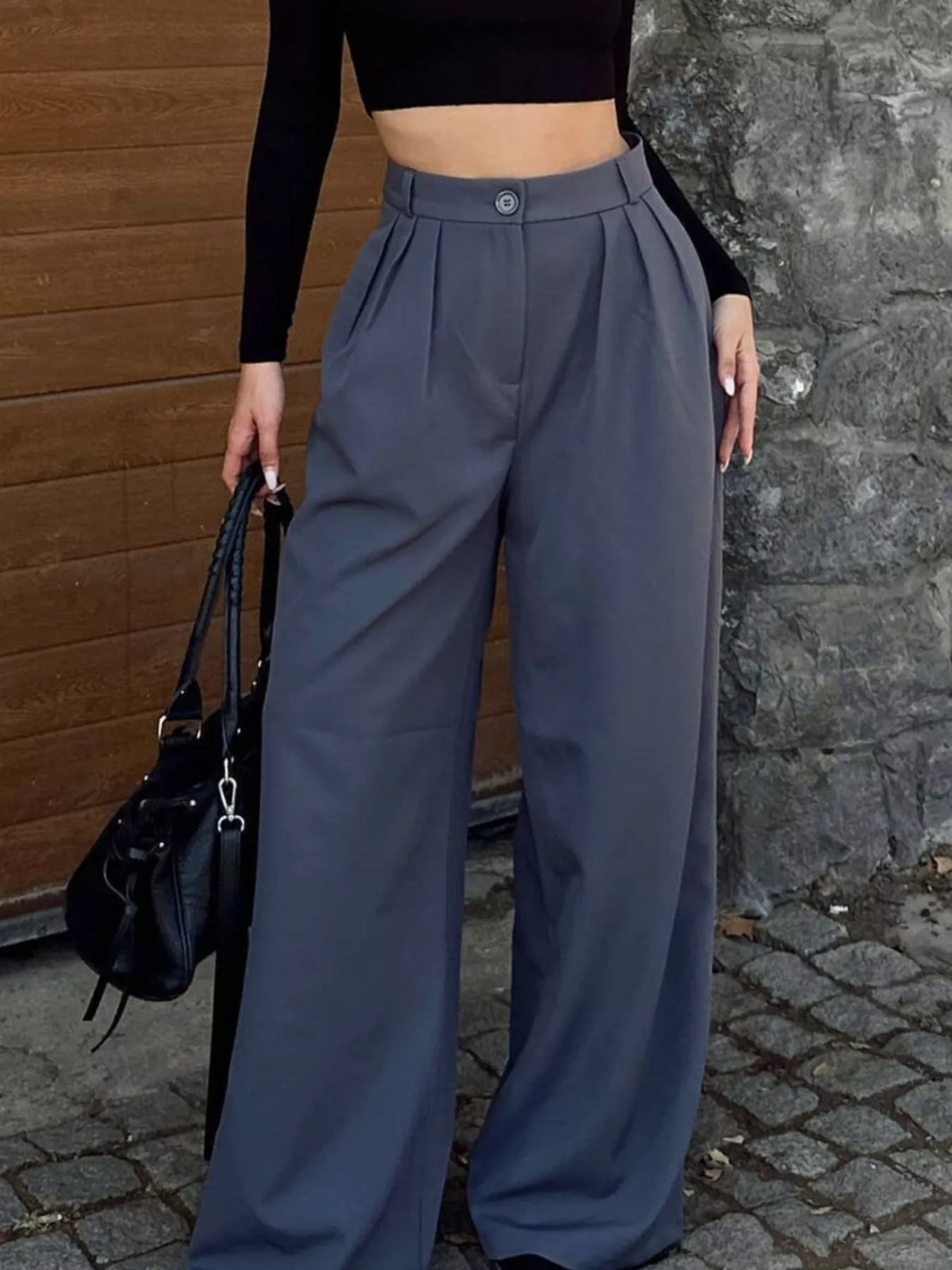 High-waisted Pleated Wide-leg Pants (15)
