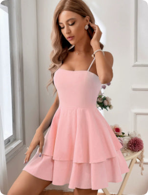 Bow Bandage Slip Dress variant CJLY180490231EV|CJLY180490232FU|CJLY180490233GT|CJLY180490234HS|CJLY180490235IR