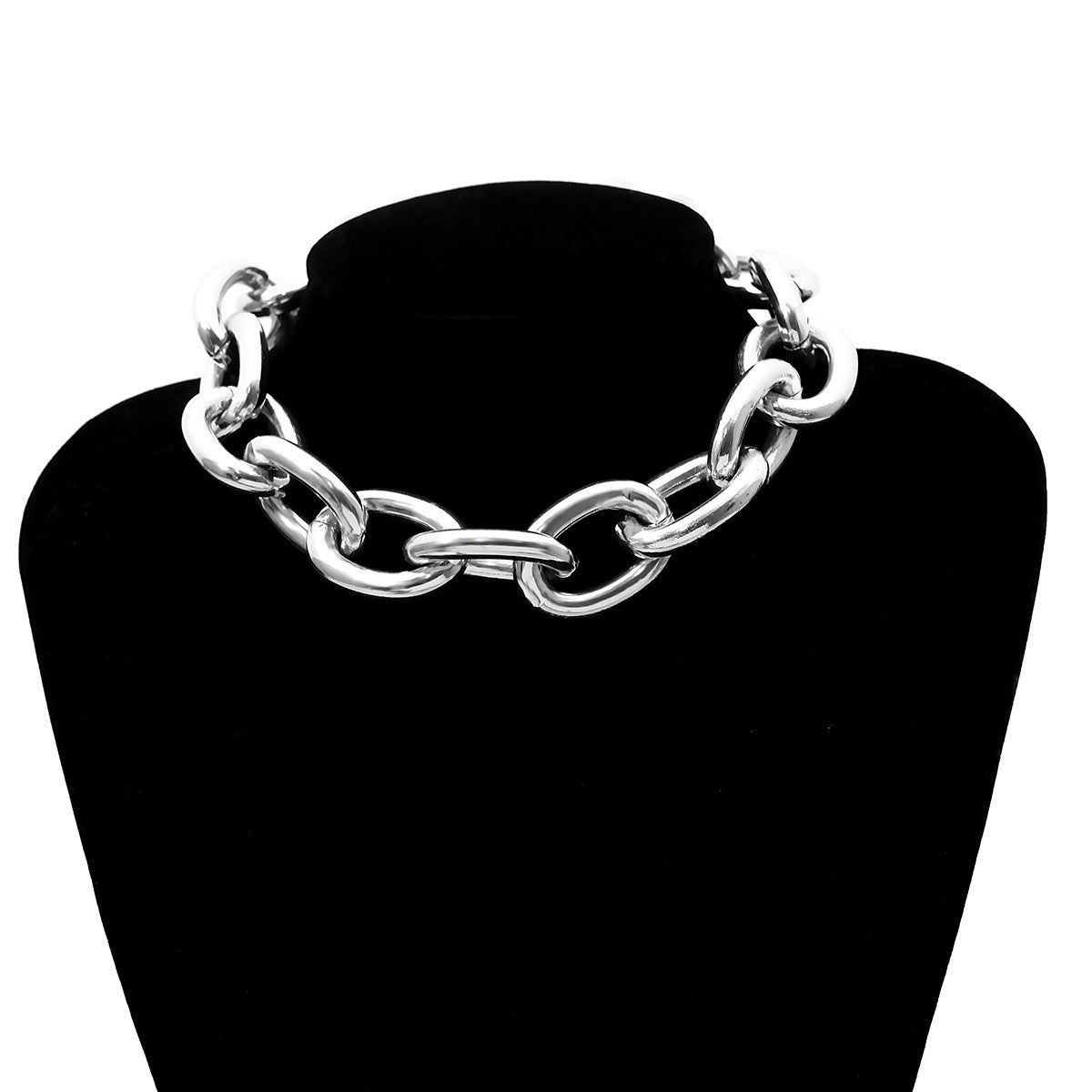 Retro Exaggerated Punk Metal Necklace variant CJLX130569201AZ