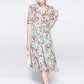 Waist Closed Senior Sense Mulberry Silk Dress variant CJLY175442601AZ|CJLY175442602BY|CJLY175442603CX|CJLY175442604DW