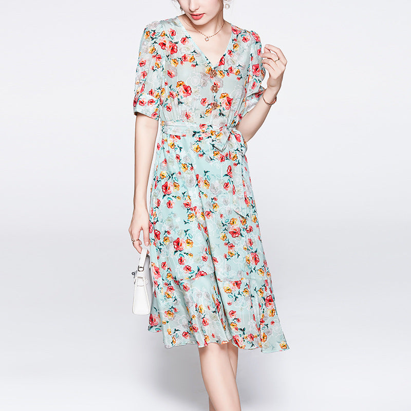 Waist Closed Senior Sense Mulberry Silk Dress variant CJLY175442601AZ|CJLY175442602BY|CJLY175442603CX|CJLY175442604DW