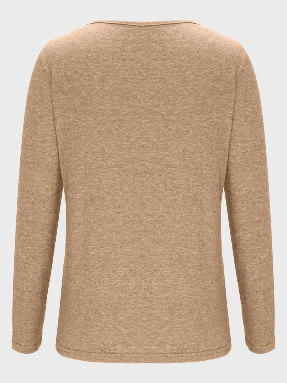 Crisscross V-neck Long Sleeve T-shirt (10)
