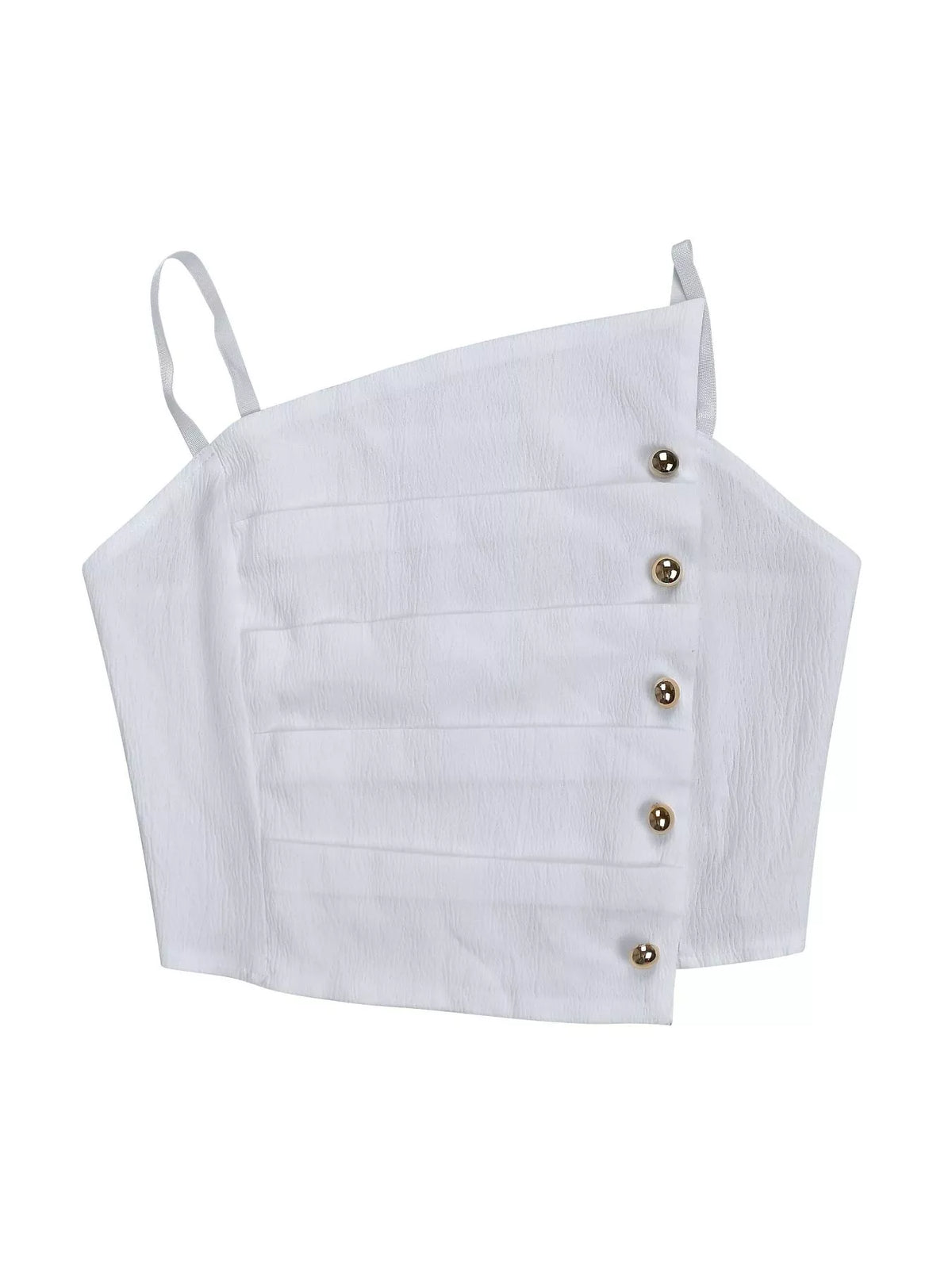 Decorative Button Smocked Back Cami Wide Leg Pants Set (10)