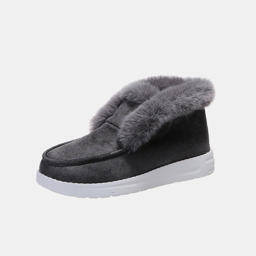 Furry Suede Snow Boots (6)
