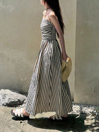 Striped Sleeveless Maxi Dress (3)