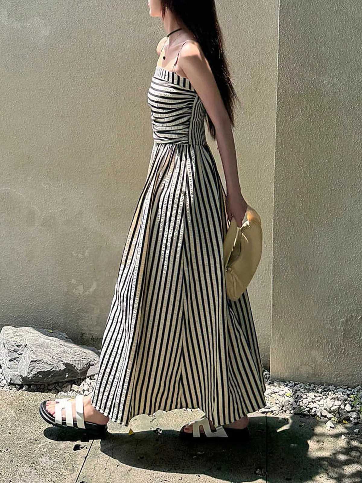 Striped Sleeveless Maxi Dress (3)