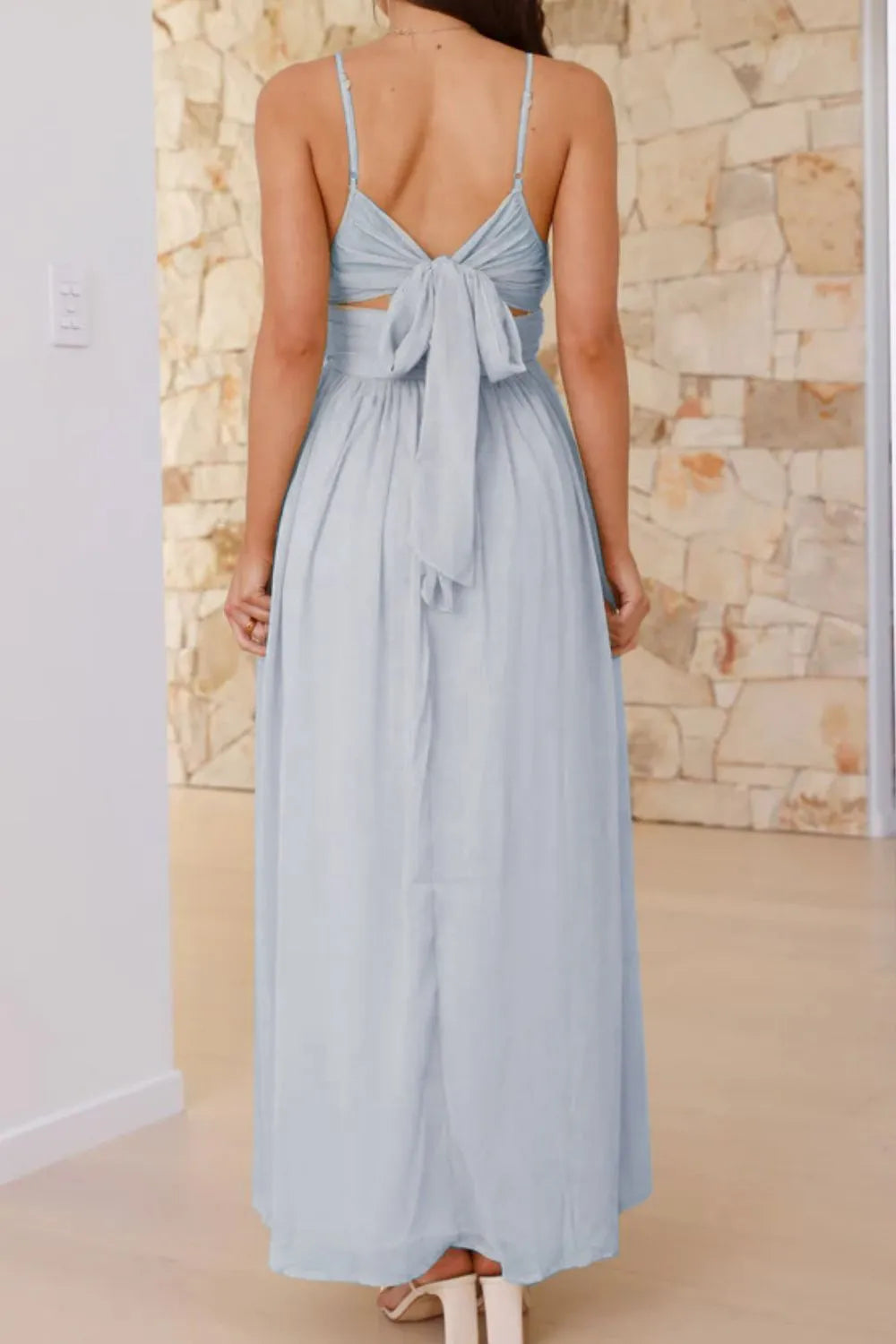 Ruched V-neck Cami Dress (8)