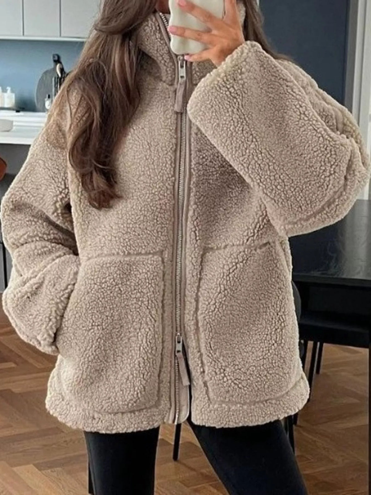Sherpa Zip-up Outerwear (8)