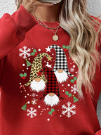 Faceless Gnomes Graphic Drop Shoulder Sweatshirt (8)