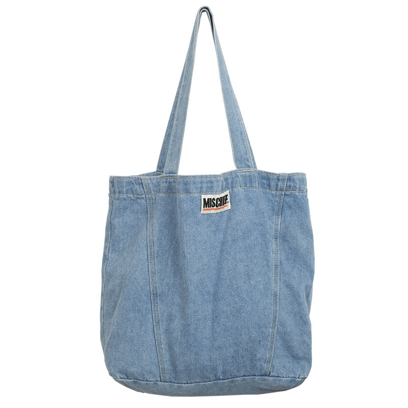 Denim Shoulder Bag variant CJBHNSNS15352-Blue