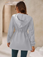 Outdoor Waterproof Long Sleeve Hooded Windbreaker (12)