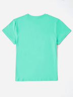 Graphic Heart Round Neck Short Sleeve T-shirt (2)