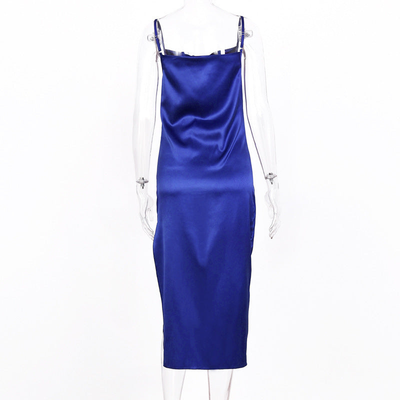 Satin Silk Midi Dress photo 2