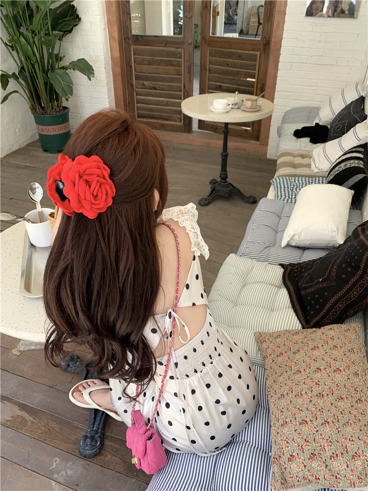 Polka Dot Brace Dress photo 2