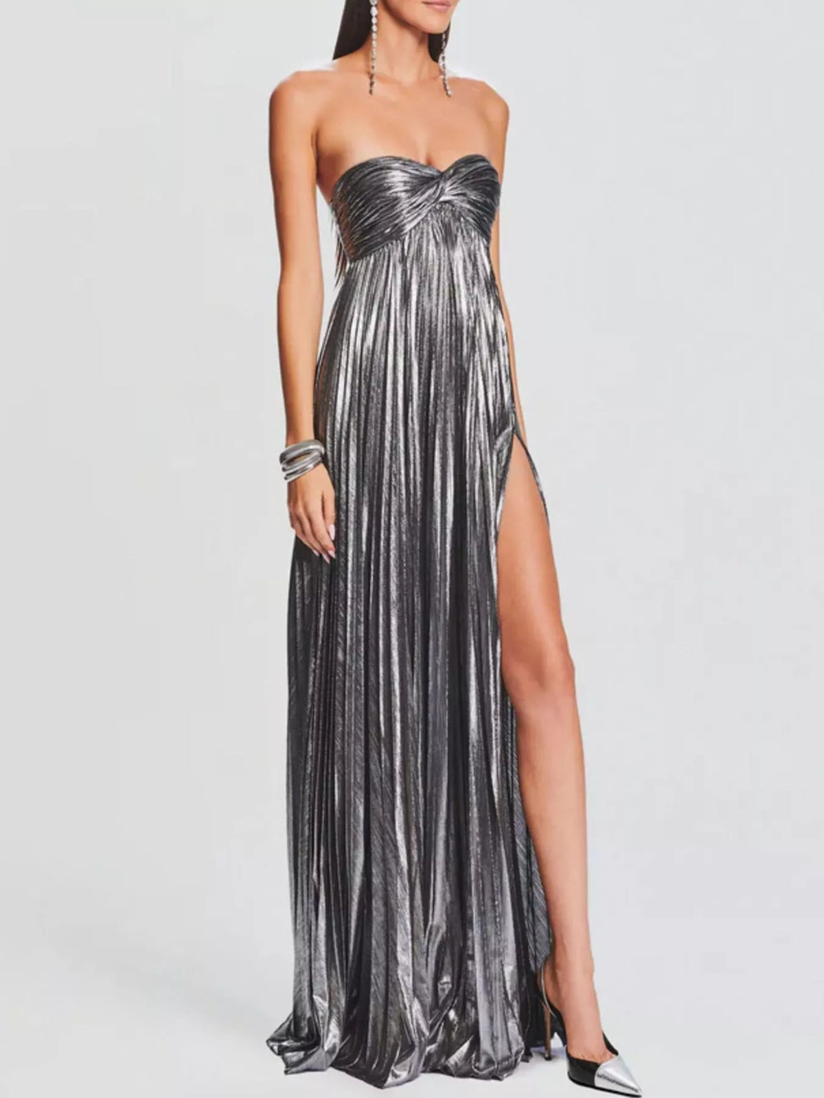 Split Sweetheart Neck Tube Maxi Dress (24)