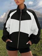 Block Zip-up Jacket