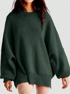 Round Neck Long Sleeve Sweater (18)