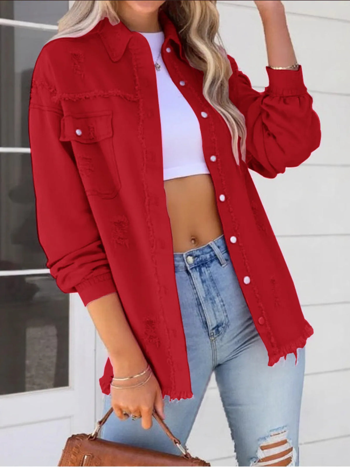 Distressed Denim Jacket Frayed Edges (31)