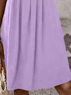 Zipper-front Short Sleeve A-line Dress (24)