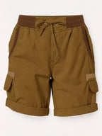 Full Size Drawstring Cargo Shorts Plus (31)