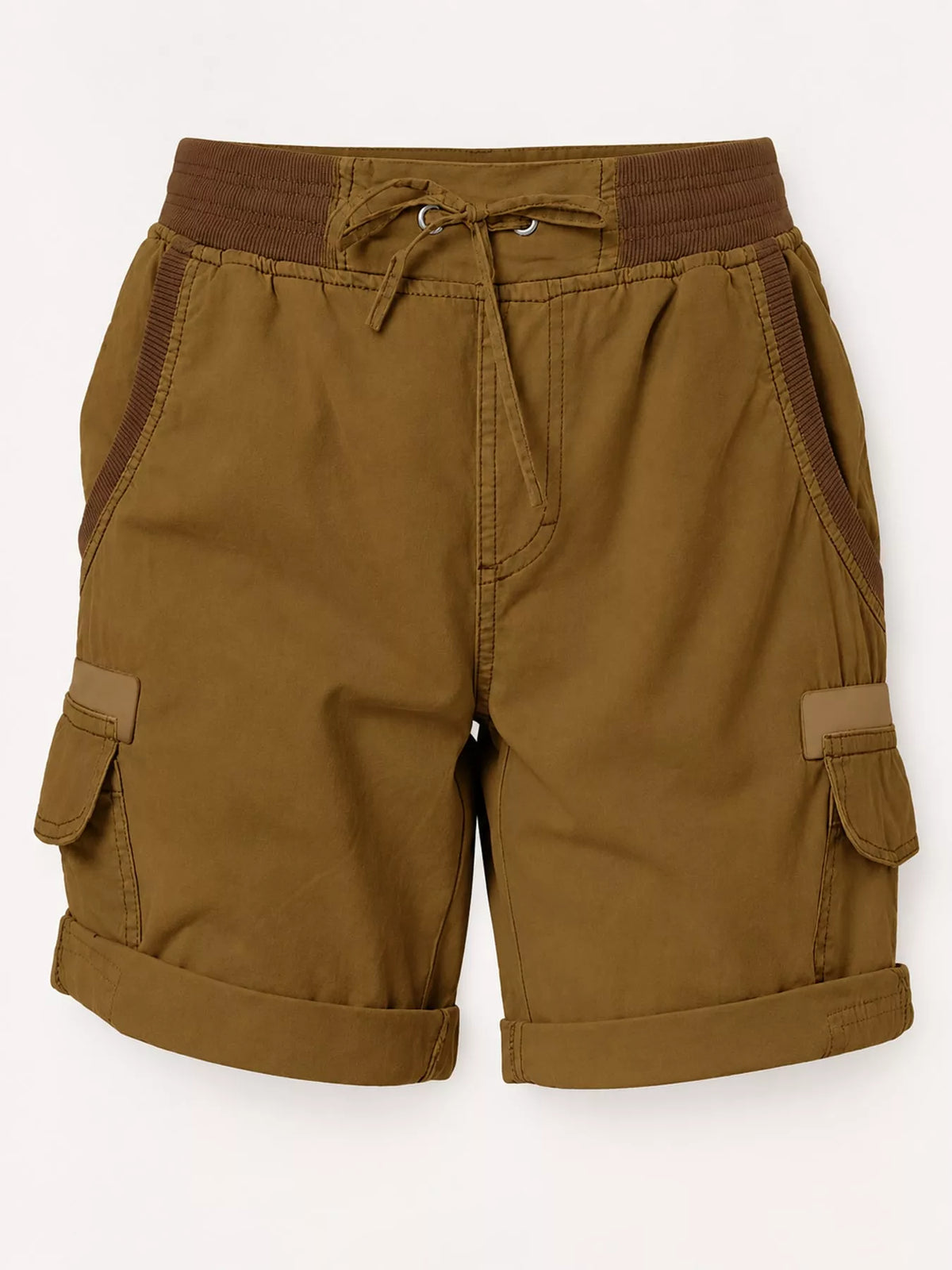 Full Size Drawstring Cargo Shorts Plus (31)