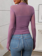 Mock Neck Long Sleeve Top (21)